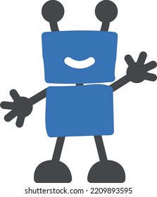ilustración del vector monstruo en un fondo transparente. Símbolos de calidad superior. Iconos vectoriales de glifos para diseño de conceptos y gráficos. 
