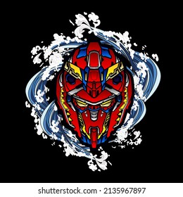 monster vector illustration for sukajan is mean japanese jacket design
