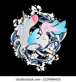 monster vector illustration for sukajan is mean japanese jacket design