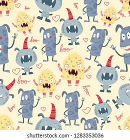 monster vector pattern