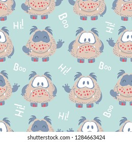 monster vector pattern