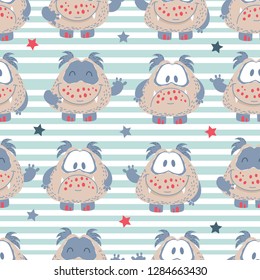 monster vector pattern