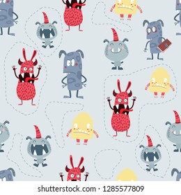 monster vector pattern