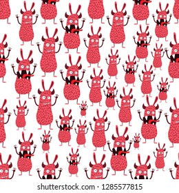 monster vector pattern