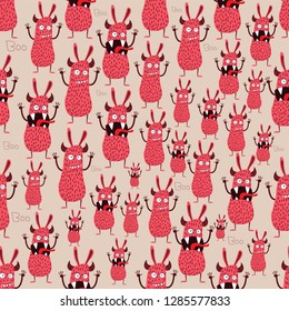 monster vector pattern