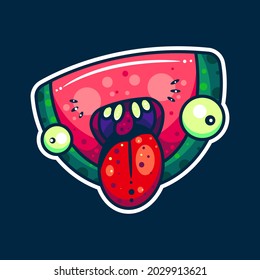 MONSTER WATER MELON FOR CHARACTER, ICON, STICKER AND ILLUSTRATION