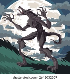 monster werewolf chupacabras in the night