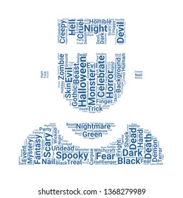 monster word cloud. tag cloud about monster