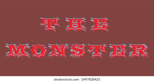 the monster write abstract vector 300 dpi