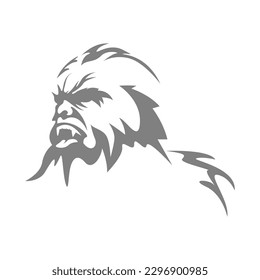 Monster Yeti logo icon design illustration