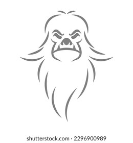 Monster Yeti logo icon design illustration