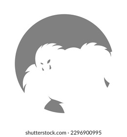 Monster Yeti logo icon design illustration