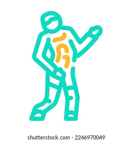 monster zombie color icon vector. monster zombie sign. isolated symbol illustration