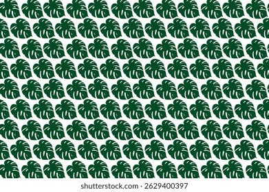 Monstera deliciosa clipart set with tropical patterns, circular and square borders. Great for digital design, prints, and botanical decor, plant.