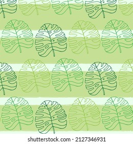 Monstera deliciosa hoja sin costura