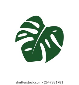 monstera design icon vecktor ilustration