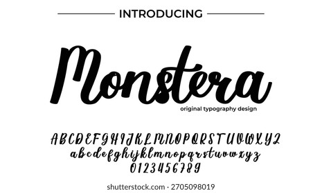 Monstera - Elegant Script Font for Smooth Handwritten Design and Creative Typography