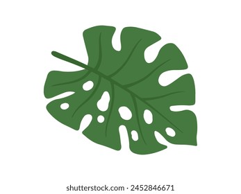 Ilustración de fondo de hoja verde
