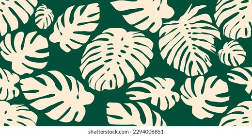 Modalidad moderna verde y amarilla de la Monstera 