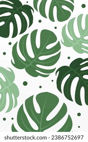 Monstera Leaf Flower Wall Art Poster. Monstera-Leaf-Wanddekor. Printable Botanische Wand Art Decke Poster