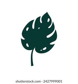 Monstera Blatt Illustration Vektor-Design
