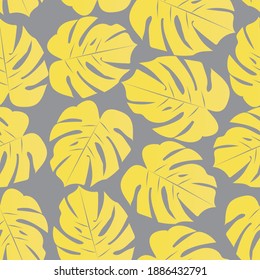 
Monstera Leaf Pattern In Trending Colors Of 2021