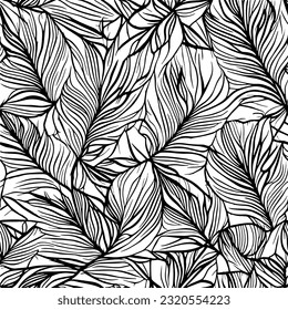 Monstera leaf seamless pattern. Leaf abstract pattern background