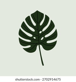 Arte del Clip del Vector de la hoja de Monstera