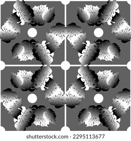 Monstera leaves decorative seamless vector pattern for textile design, fabric print, digital or wrapping paper, wallpaper, background and backdrop, decoration. Tropical summer holiday theme.