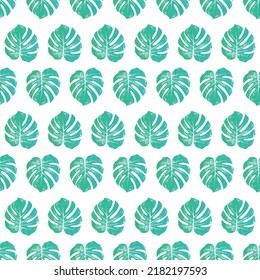 Monstera leaves seamless pattern, Monstera Background, Tropical leaf