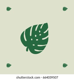 Monstera leaves seamless vector textile pattern. Exotic plant leaves background for websites, fabric or wrapping paper. Floral tropical fresh design elements, holidays, summer pattern, vacation.