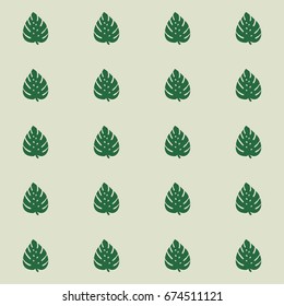 Monstera leaves seamless vector textile pattern. Exotic plant leaves background for websites, fabric or wrapping paper. Floral tropical fresh design elements, holidays, summer pattern, vacation.