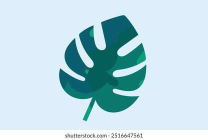 Monstera Leaves vector file. vibrant monstera leaf eps. abstract monstera plant