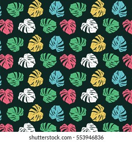 monstera palm leaf pattern.