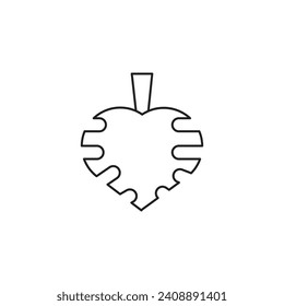 icono de tipo vectorial de planta monstera