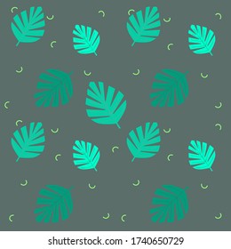 monstera Swiss cheese plant pattern vector