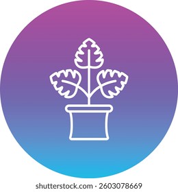 Monstera vector icon. Can be used for printing, mobile and web applications.