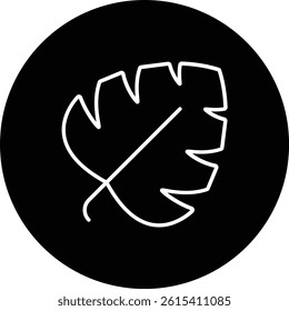 Monstera vector icon. Can be used for printing, mobile and web applications.