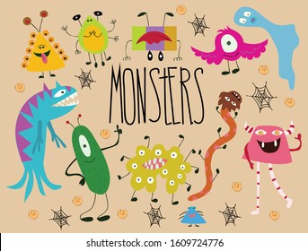 the lot of the monsters