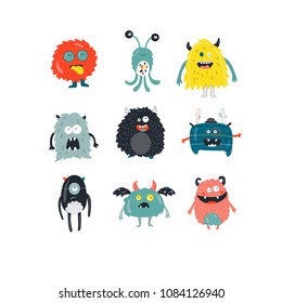 Monsters collection. Vector illustration