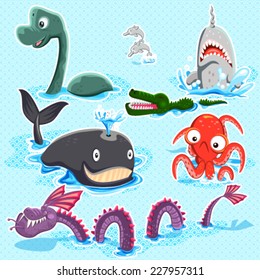 Monsters Of The Deep Blue Sea Collection Set