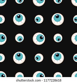 monsters eyes seamless pattern . Halloween background.