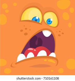 Monsters face cartoon creature avatar illustration vector stock