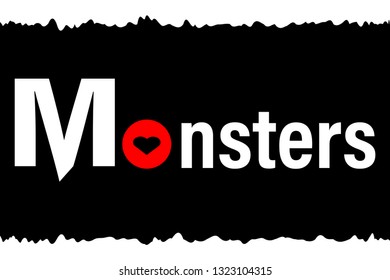 monsters fashion slogan for t-shirt print and other uses.vector