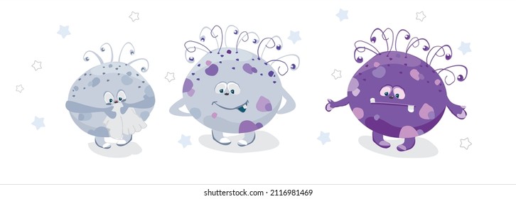 the monsters got sick, with snot and covered with a rash