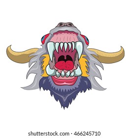 Monster's Head With A Big Teeth 