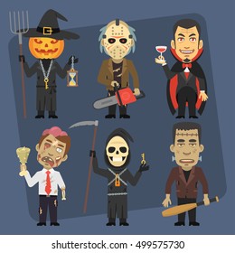 Monsters Holding Different Weapons