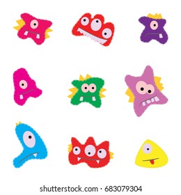 Monsters icon set.