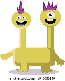 Monsters illustration vector, can be used in children's books, children's products and more