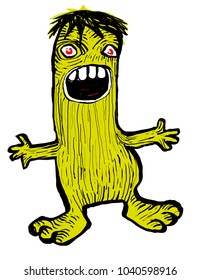 monsters with open mouth